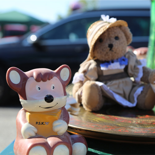 Teddibär am Kinderflohmarkt